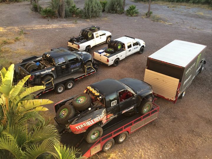 Loaded up and ready for battle in baja